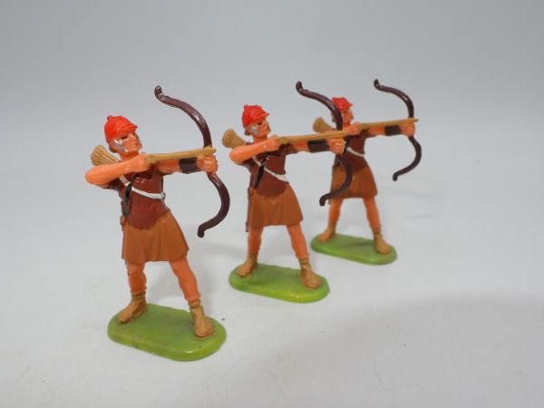 Elastolin 4 cm 3 Roman archers, no. 8431 - brand new