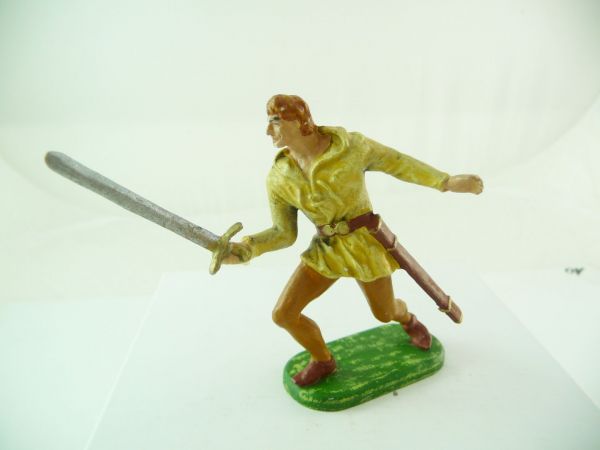 Preiser 7 cm Bayeux Norman going ahead with sword - brand new