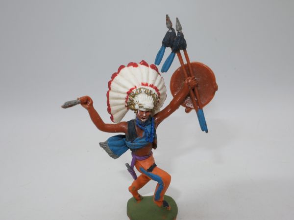 Britains Swoppets Chief with knife + shield