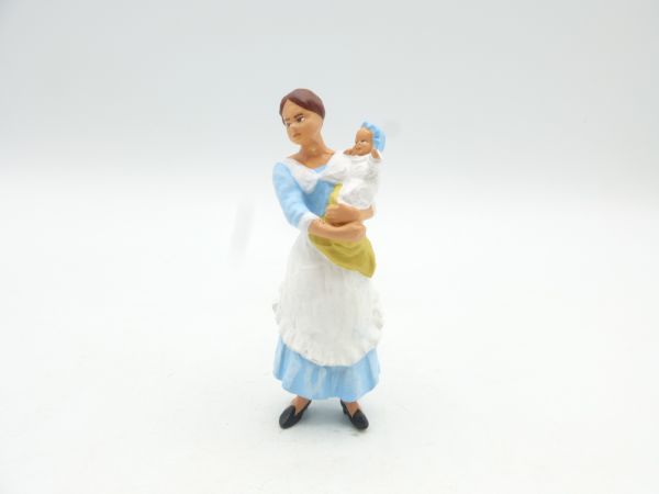 Preiser 7 cm Bürgerin mit Baby auf dem Arm - Original Preiser