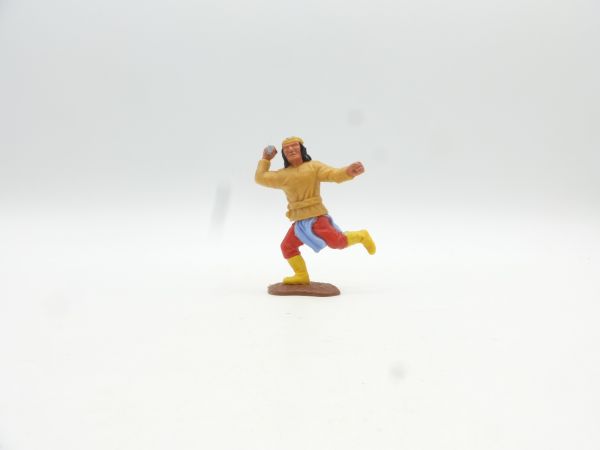 Timpo Toys Apache laufend (beige) mit Messer zustoßend