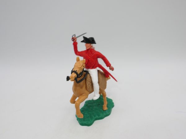 Timpo Toys War of Independence: Engländer zu Pferd, mit Säbel ausholend