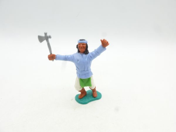Timpo Toys Apache light blue with tomahawk, standing