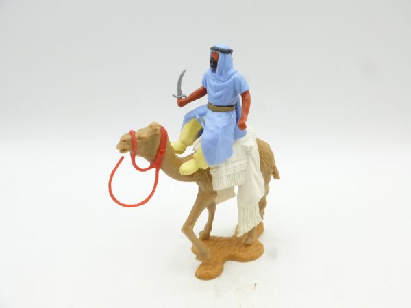 Timpo Toys Camel rider with scimitar, light blue/light yellow inner pants
