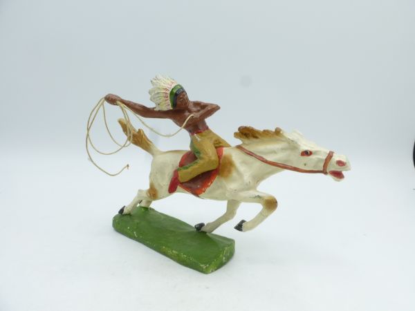 Tipple Topple Indianer zu Pferd mit Lasso - tolles Pferd, unbespielt