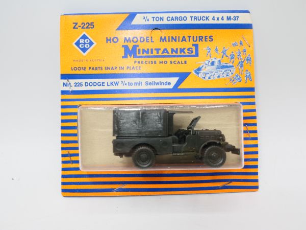 Roco Minitanks Dodge truck 3/4 to with winch, No. Z 225 - orig. packaging