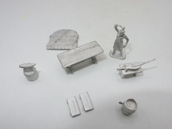 Fine Scale Factory Parts for blacksmith scene from set WS 007