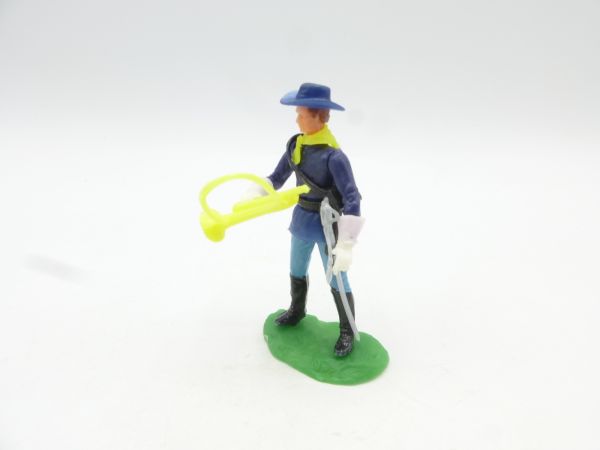 Elastolin 5,4 cm Union Army soldier standing with sabre + trumpet