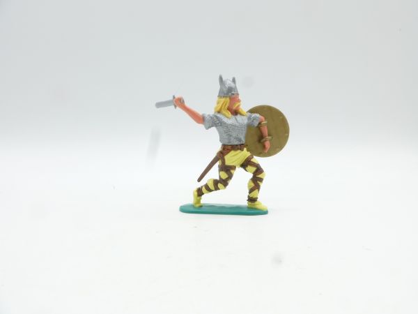 Timpo Toys Wikinger vorgehend mit Kurzschwert + goldenem Schild