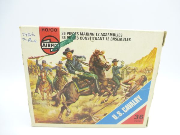 Airfix 1:72 US Cavalry, No. 01722-6 - orig. packaging, loose but complete