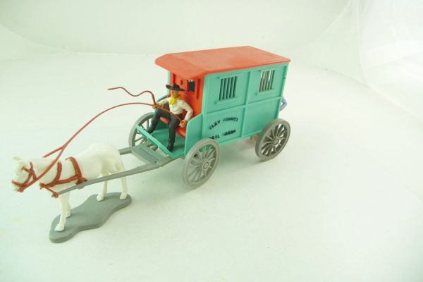 Timpo Toys Jail wagon - complete, great colour combination, very good condition