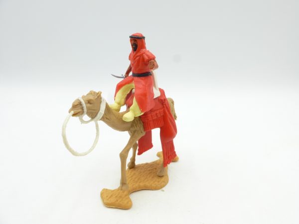 Timpo Toys Camel rider red, yellow inner trousers - saddle piece missing