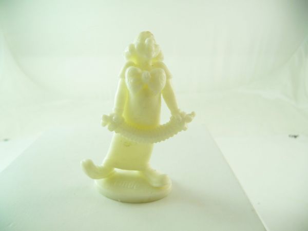 Linde Circus series - Clown with accordion, translucent white