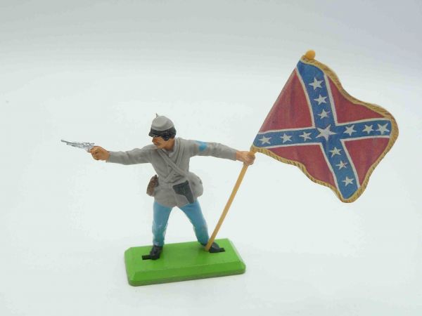 Britains Deetail Soldat Südstaaten mit Fahne + Pistole - ladenneu