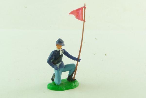 Elastolin Soldier with flag and pistol