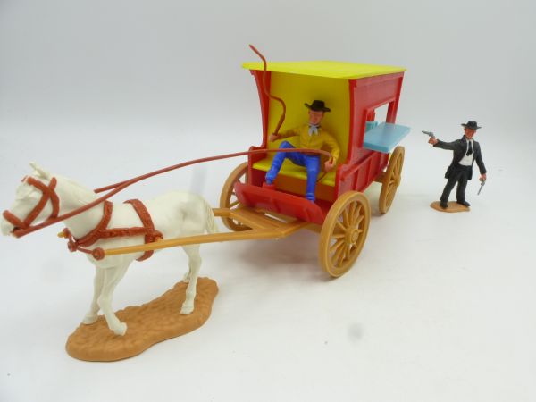 Timpo Toys Dr. Tripp Kutsche mit Figuren 3. Version - tolles Stück