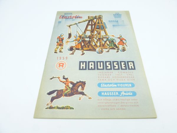 Elastolin / Hausser Katalog von 1959, 15 Seiten - ohne Knicke / Beschriftungen