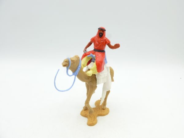 Timpo Toys Camel rider with scimitar, red, light yellow inner trousers