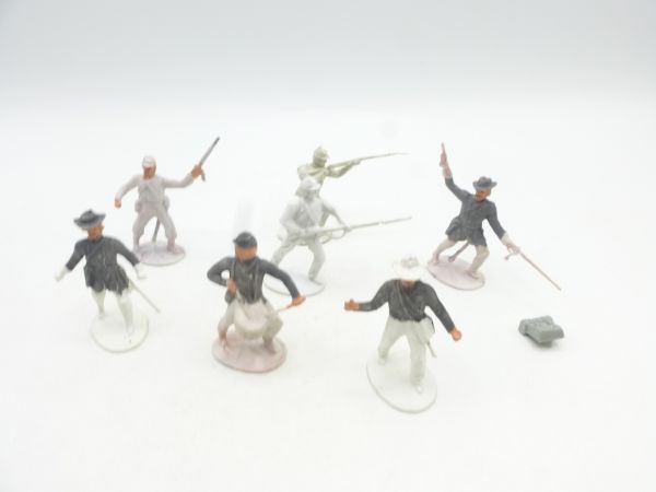 Merten 4 cm (blank) Group of civil war soldiers - partly painted