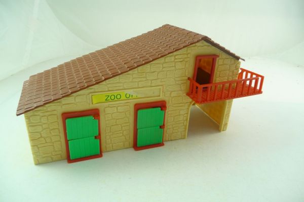 Kleines Farm / Zoo Haus (ähnlich Britains), L/B/H 24x10x10 cm