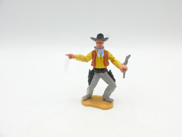 Timpo Toys Cowboy 2. Version stehend mit seltenem Halstuch