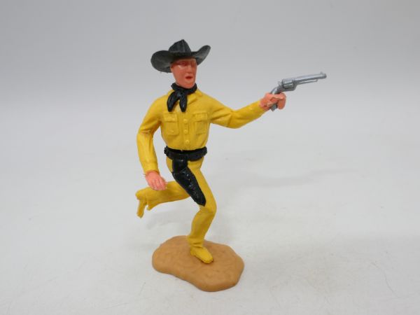 Timpo Toys Cowboy 2. Version laufend - seltenes Unterteil, tolle Farbkombi