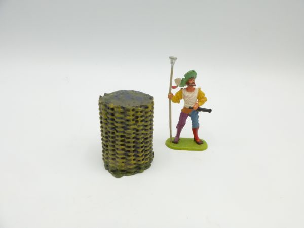 MT-Figur Painted bulwark basket for 4 cm figures (without figure!)