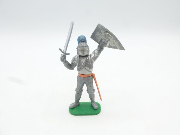 Timpo Toys Silberritter 1. Version stehend mit Schwert + Schild