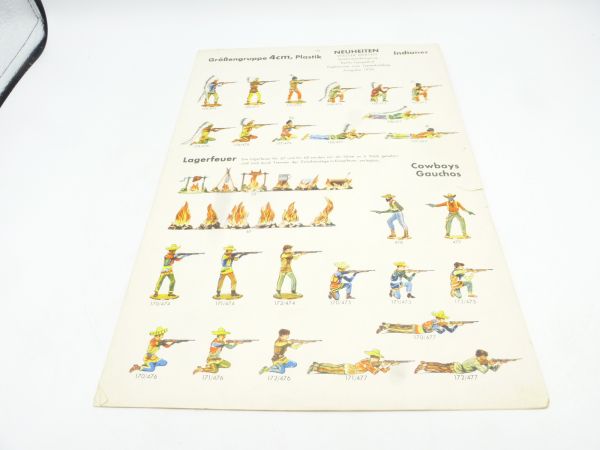 Merten Catalogue sheet novelties issue 1956 (4+6 cm figures)