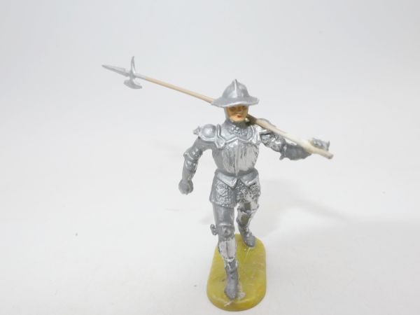 Elastolin 4 cm Knight walking, No. 8938 - lance glued in