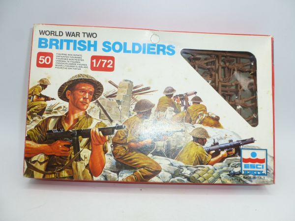 Esci 1:72 WW II British Soldiers, No. 200 - orig. packaging, on cast