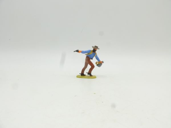 Elastolin 4 cm Bandit laufend mit Geldsack + Pistole, Nr. 6986 - ladenneu