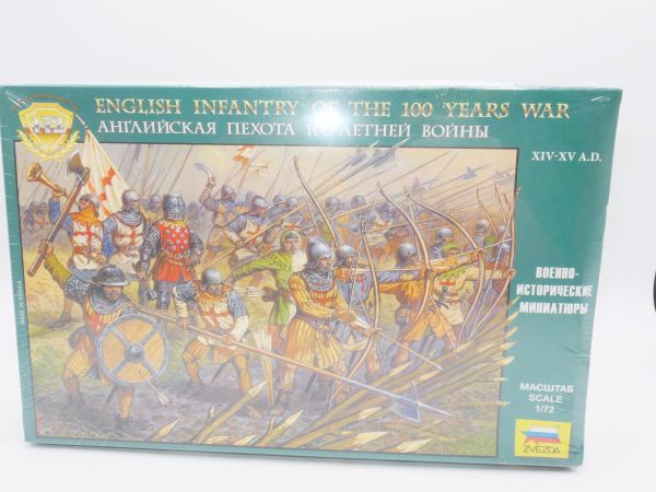 Zvezda 1:72 English Infantry of the 100 Years War, Nr. 8060 - OVP, eingeschweißt