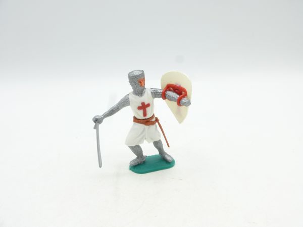 Timpo Toys Kreuzritter 1. Version stehend mit Schwert + Schild