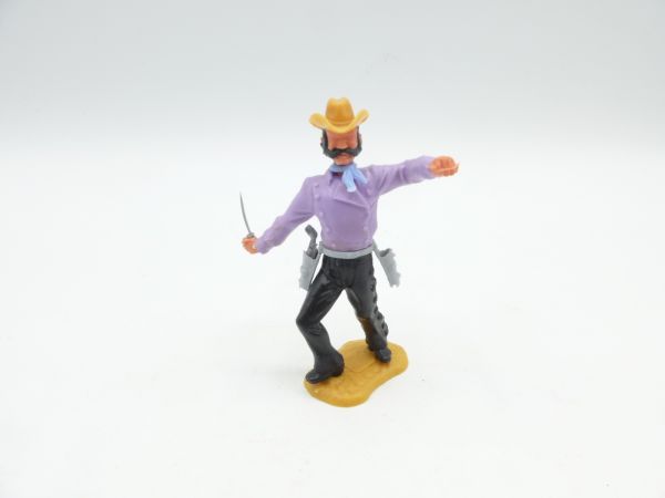 Timpo Toys Cowboy 4. Version stehend mit Messer