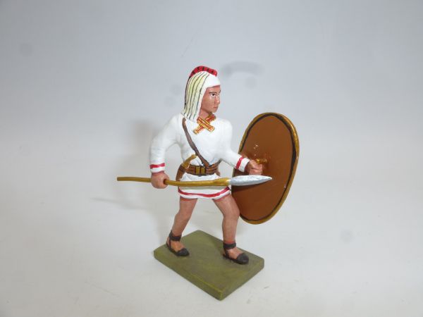 Gladiator with spear + shield (height 6 cm)