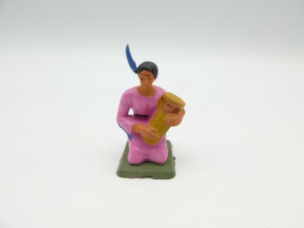 Starlux Squaw kneeling with baby (pink dress)