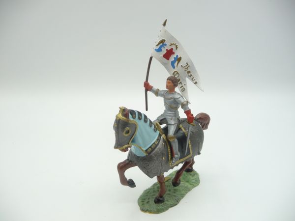 Starlux Knight riding with sword + flag - great figure