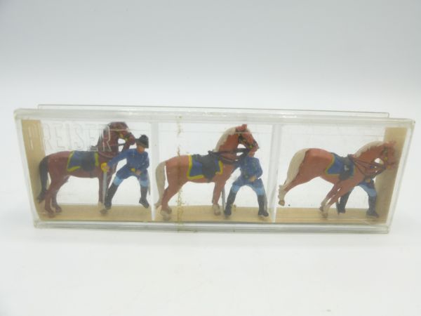 Preiser H0 3 Northern officers on horseback - orig. packaging