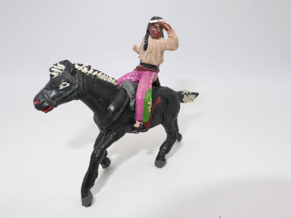 Jescan Indian riding, peering - right arm missing