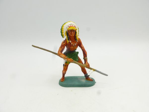 Indian with spear - modification, fits 7 cm series