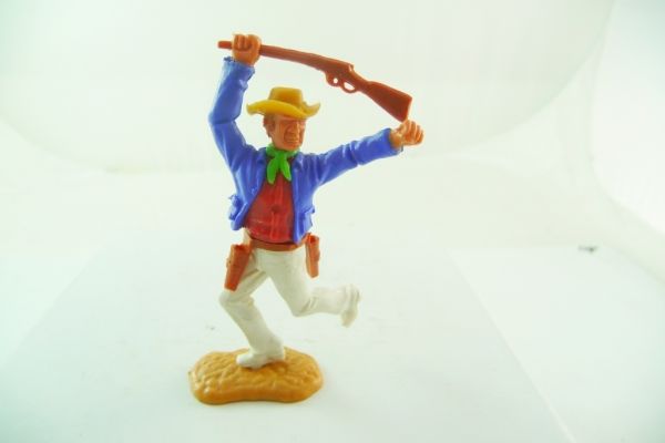 Timpo Toys Cowboy 3. Version laufend mit Kolben schlagend (ohne Pfeil)