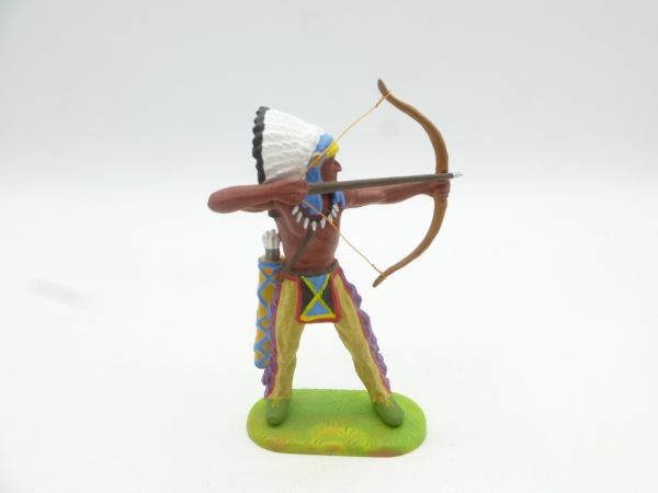 Preiser 7 cm Indian standing shooting with bow, No. 6829 - brand new