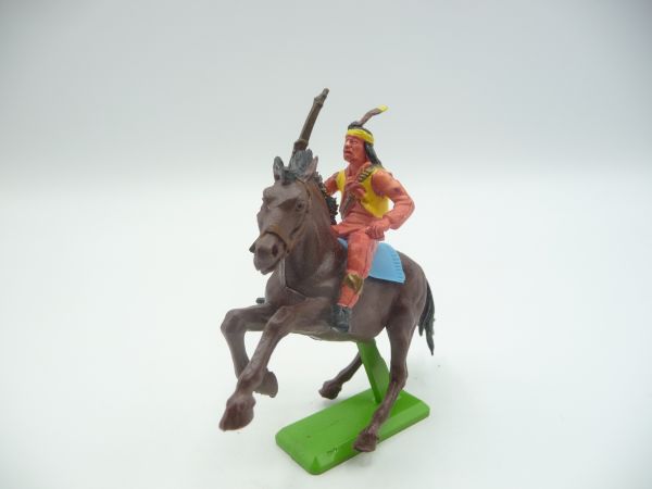 Britains Deetail Apache on horseback, rifle on the side (rearing horse, brown)