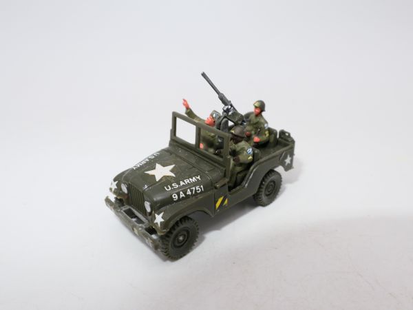 Roco Minitanks US Army Jeep with gun, crew + decals