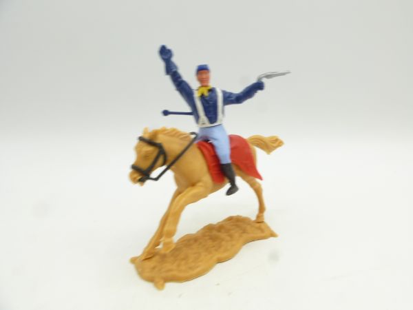 Timpo Toys Union Army Soldier 2nd version riding, shooting pistol