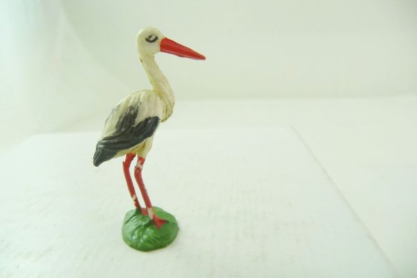 Elastolin soft plastic Stork - great painting