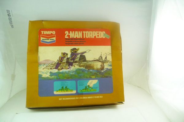 Timpo Toys Empty box for 2-man torpedo, incl. interior separation - traces of storage