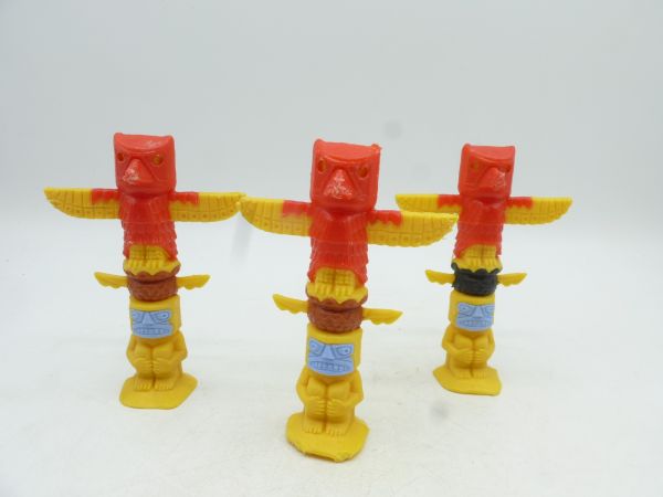 Timpo Toys 3 Marterpfähle - bespielt, siehe Fotos
