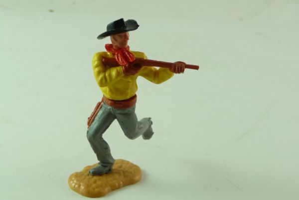 Timpo Toys Cowboy 2. Version, dunkelgelb mit kurzem Gewehr